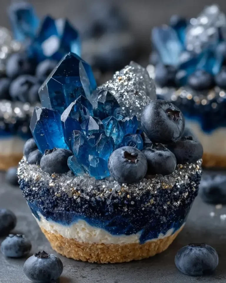 Stunning Sapphire Blueberry Vanilla Geode Domes Recipe