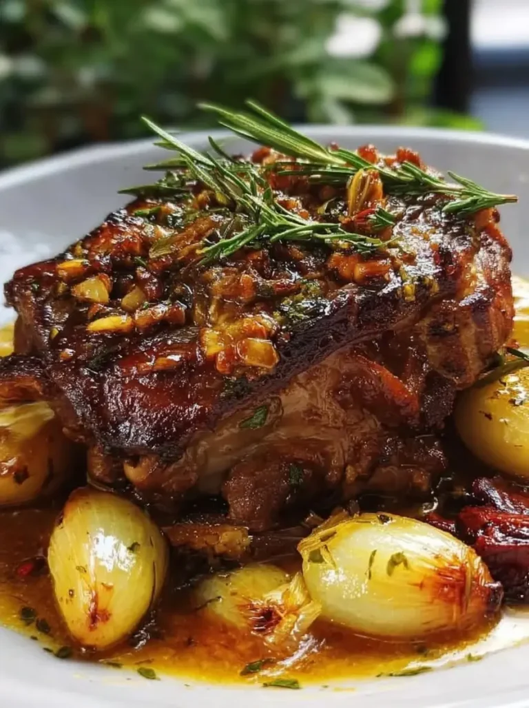 Foolproof Golden Garlic-Honey Confit Lamb Shoulder