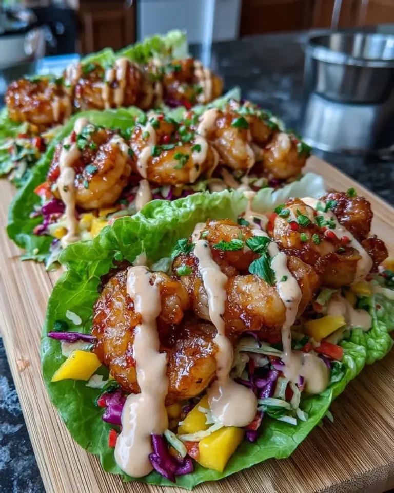 Sheet Pan Firecracker Shrimp Lettuce Wraps in 18 Min