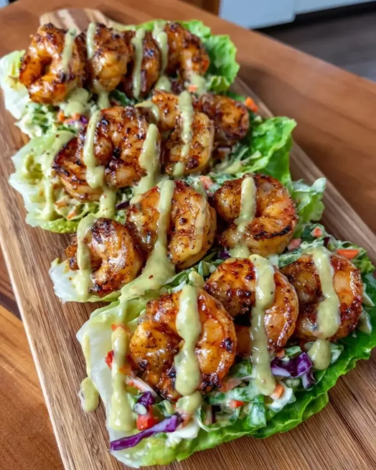Easy Sheet Pan Chili Lime Shrimp Lettuce Wraps