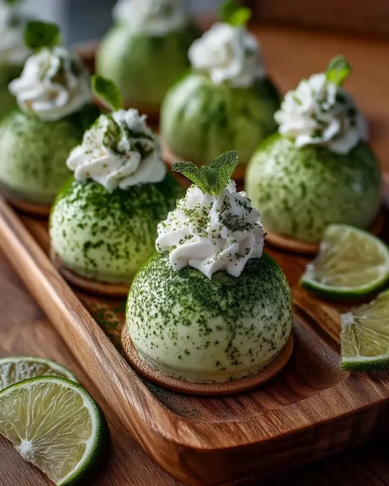 Perfect Emerald Matcha Key Lime Mousse Domes