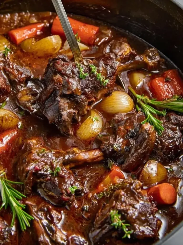Tender Fall-Off-the-Bone Red Wine Braised Lamb Shanks