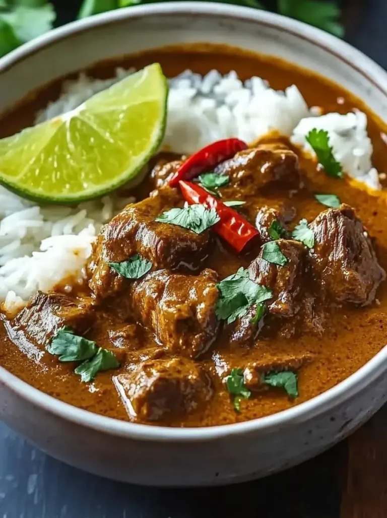 Fiery Slow-Simmered Beef Curry with Aromatic Spices