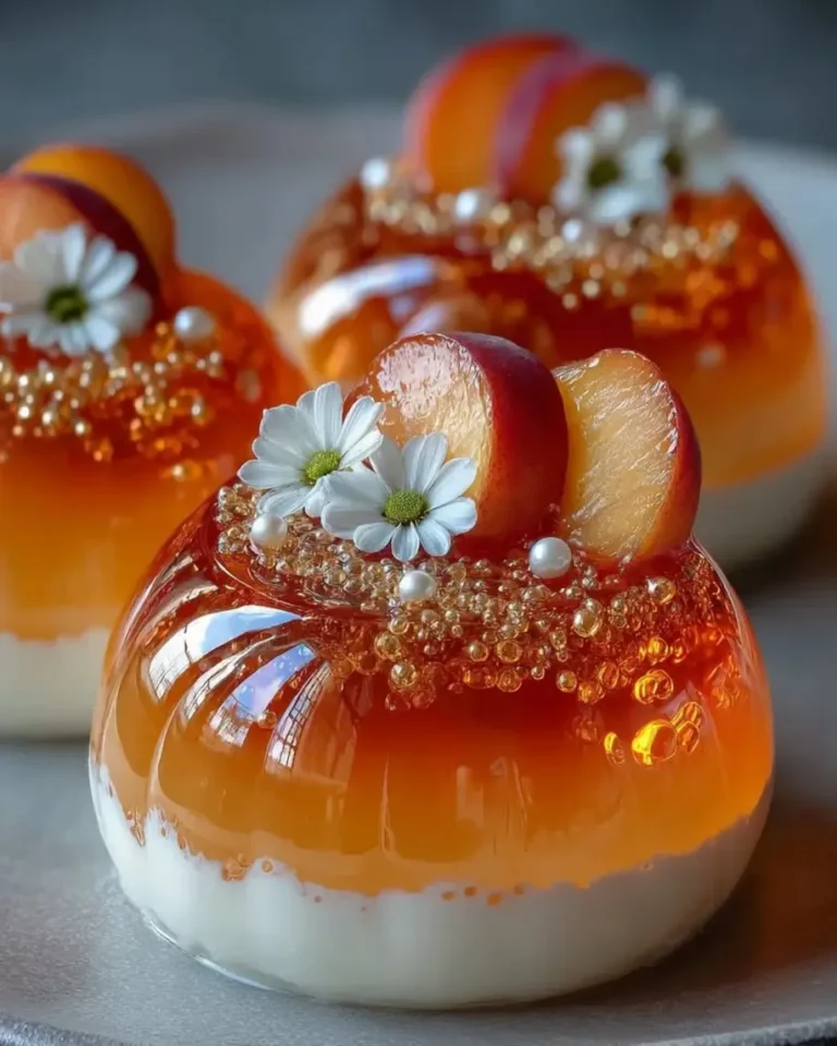 Crystal-Clear Opal Peach Vanilla Prism Domes Recipe