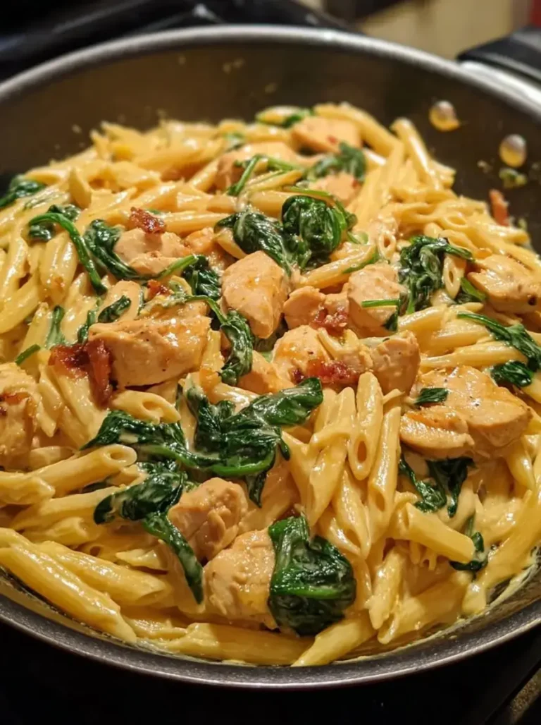 Creamy Honey BBQ Chicken Bacon Pasta in 35 Minutes