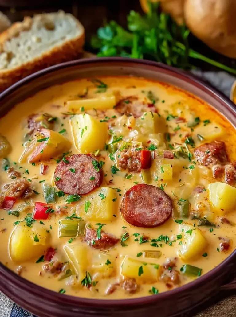 Creamy Cajun Potato Soup with Smoky Sausage Recipe