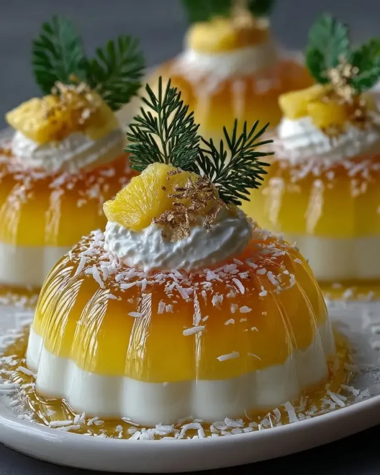 Tropical Pineapple Crystal Domes with Coconut Cream Core