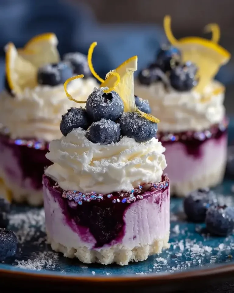 Dreamy Lemon Blueberry Prism Hearts with Crystal Glaze