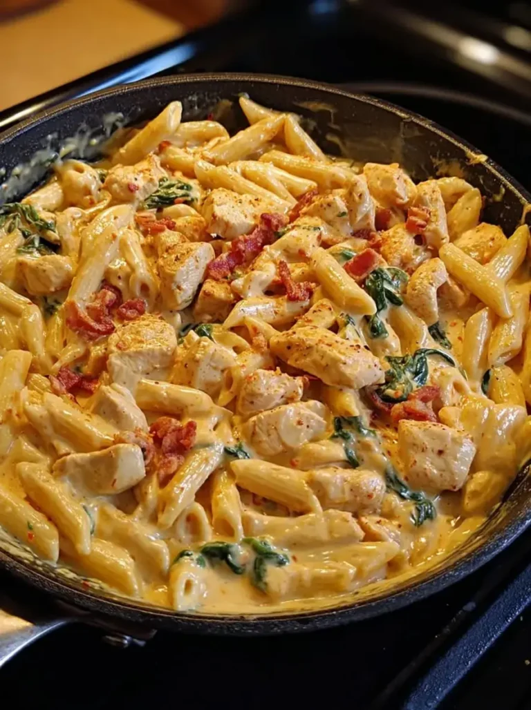 Irresistible One-Pot Creamy Cajun Chicken Bacon Alfredo