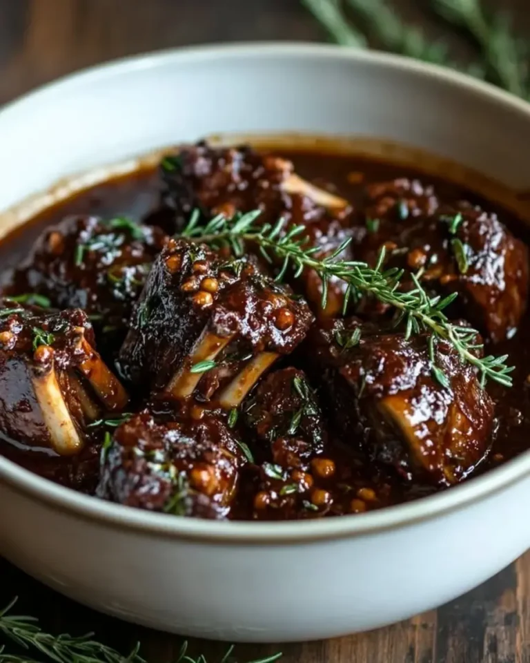 Fall-Apart Slow Braised Lamb Shanks in Red Wine Gravy