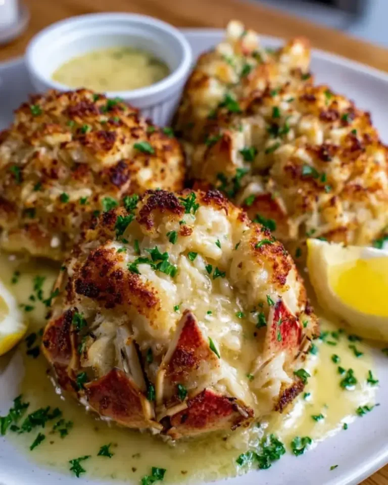 Crispy Jumbo Lump Crab Bombs with Lemon Butter