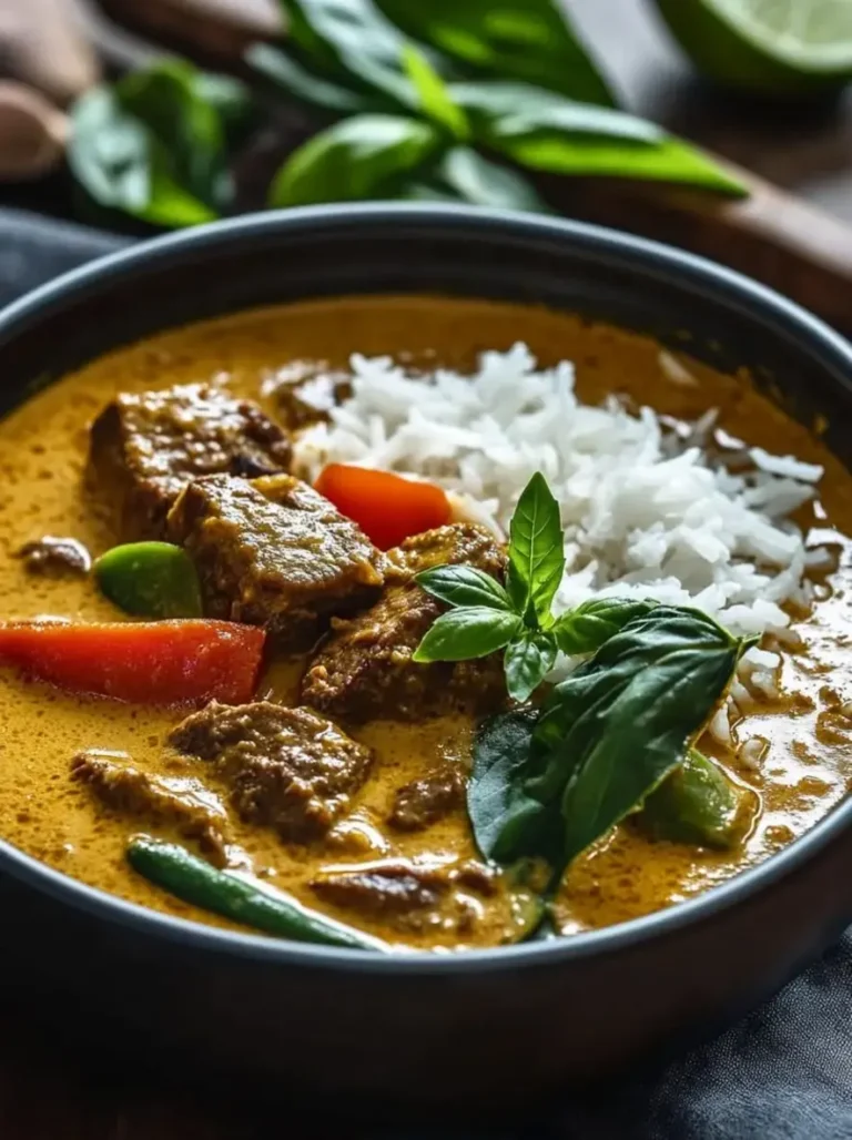 Easy Thai Coconut Lamb Curry with Yellow Curry Paste