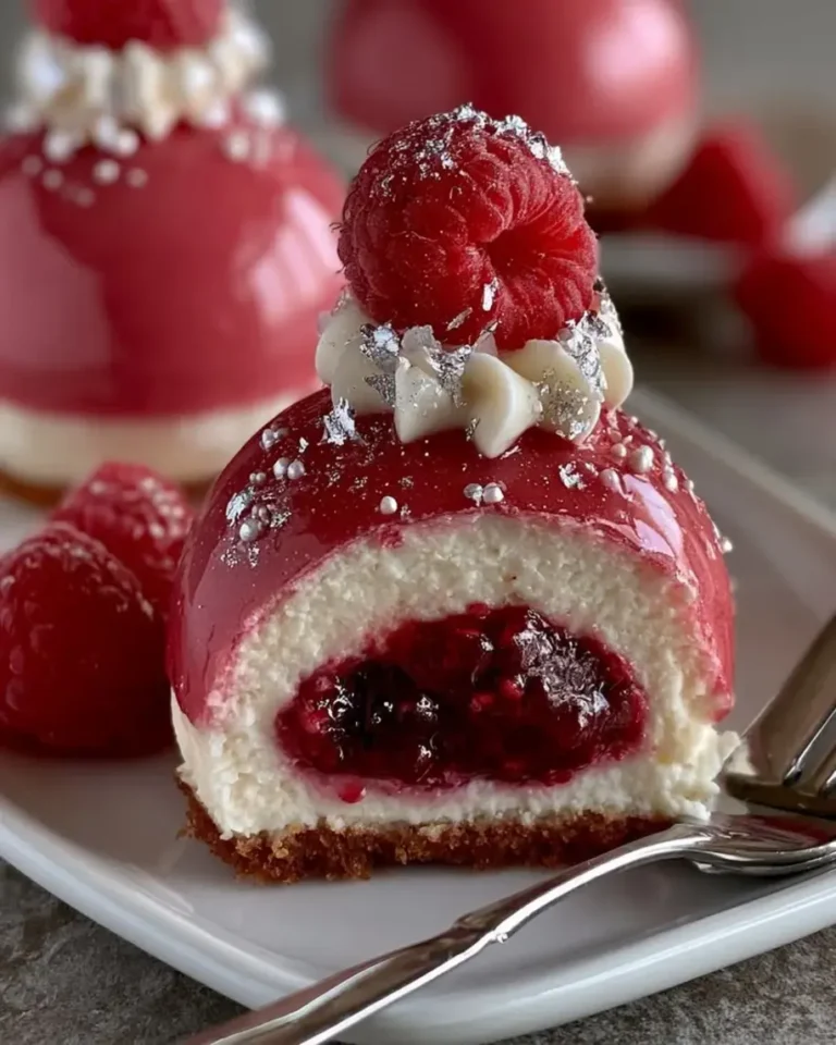Raspberry Champagne Velvet Bombs with Mirror Shine