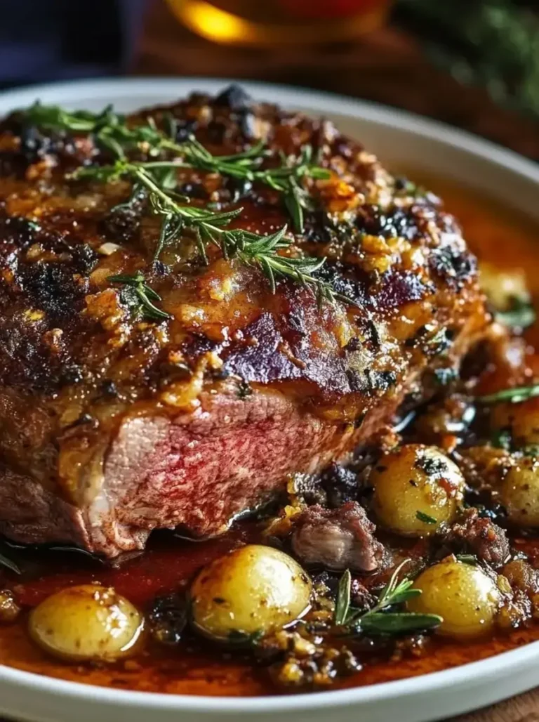 Slow-Roasted Lamb Shoulder with Nduja & Honey Crust