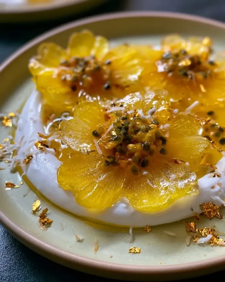 Mango Passionfruit Glass Flowers – Shimmering Edible Gels