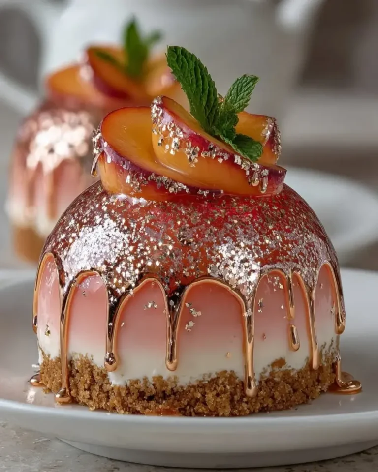 Showstopping Rose Gold Peach Vanilla Dream Domes