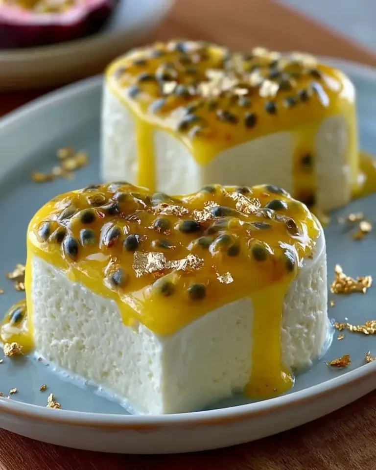 Passionfruit Silk Hearts – No-Bake Tropical Elegance