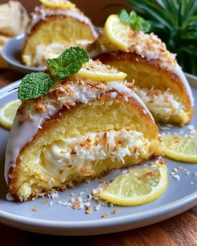 Lemon Coconut Crescent Cakes – Sunshine in Every Bite
