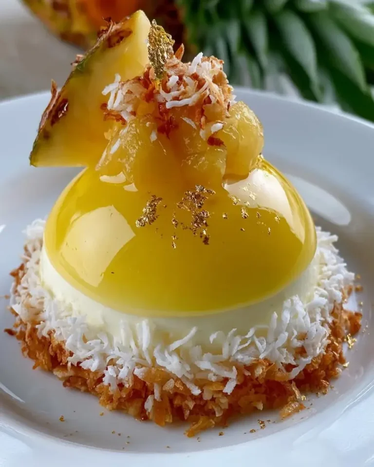 Golden Pineapple Coconut Dream Bombs with Mirror Finish