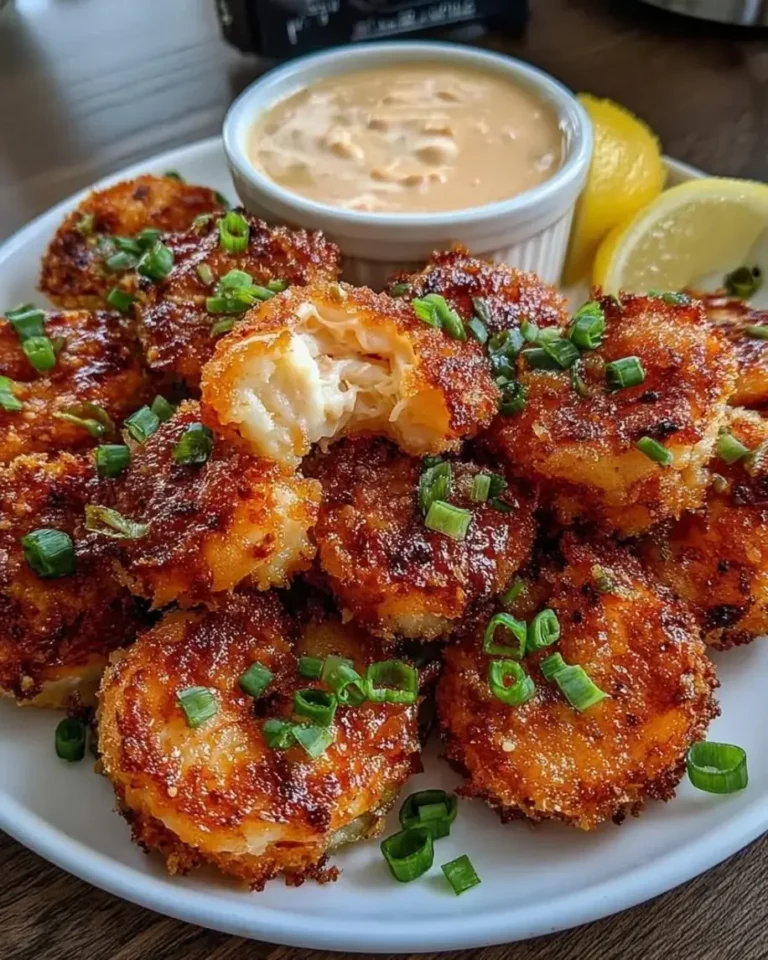 Crispy Sheet Pan Shrimp Bites with Cajun Crema