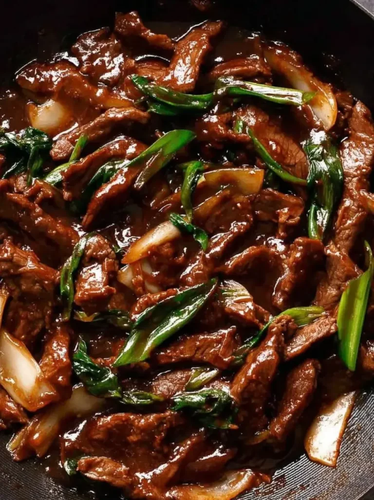 Tender Mongolian Lamb Stir-Fry with Garlic Soy Glaze