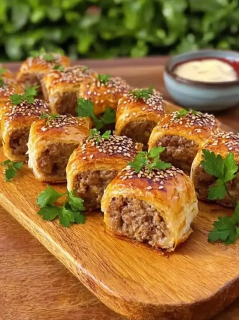 Buttery Australian Sausage Rolls with Veggie-Packed Beef