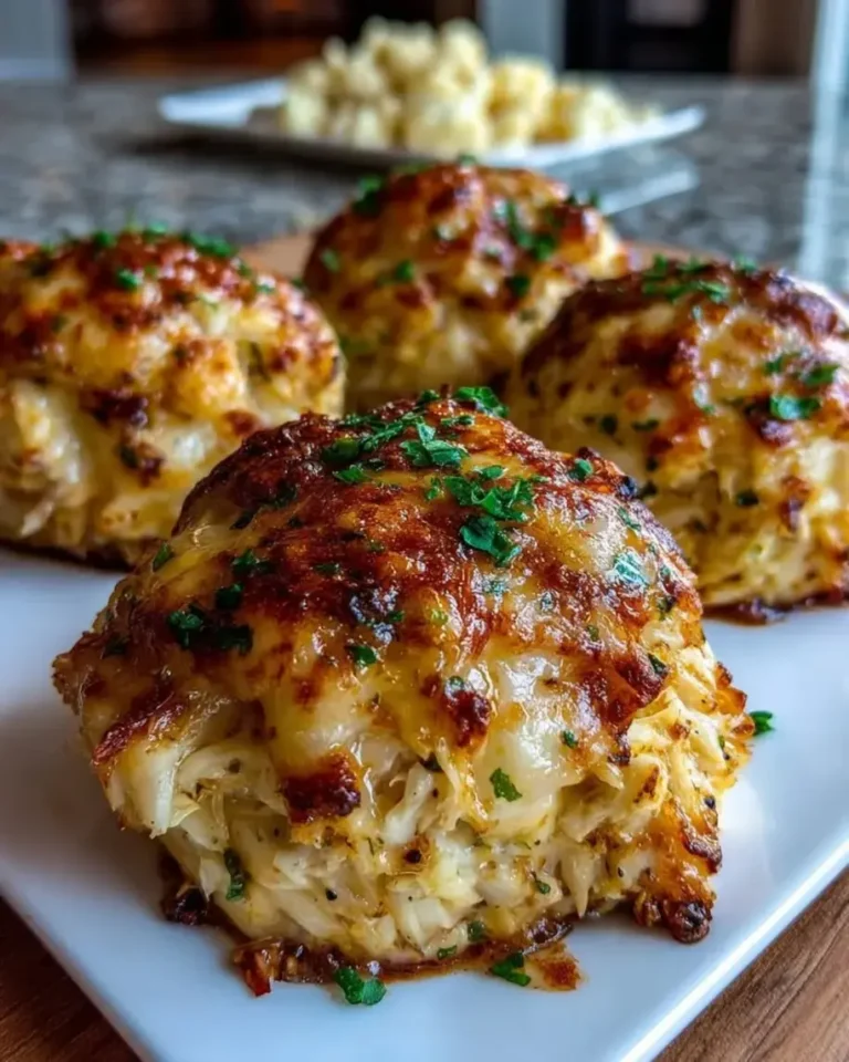 Sheet Pan Cheesy Crab Bombs with Avocado Sauce