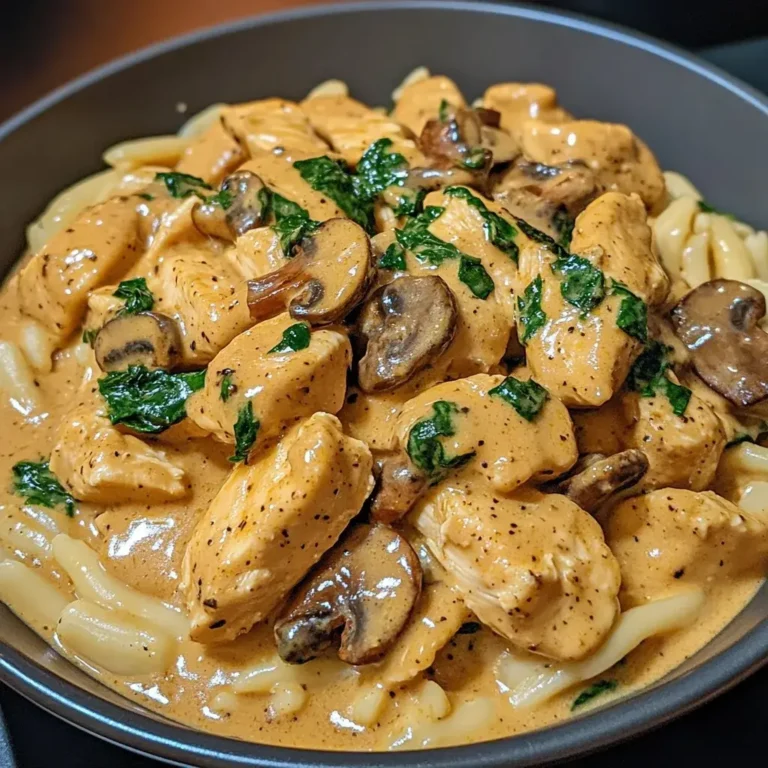 Creamy Chicken Stroganoff with Velvety Dijon Sauce