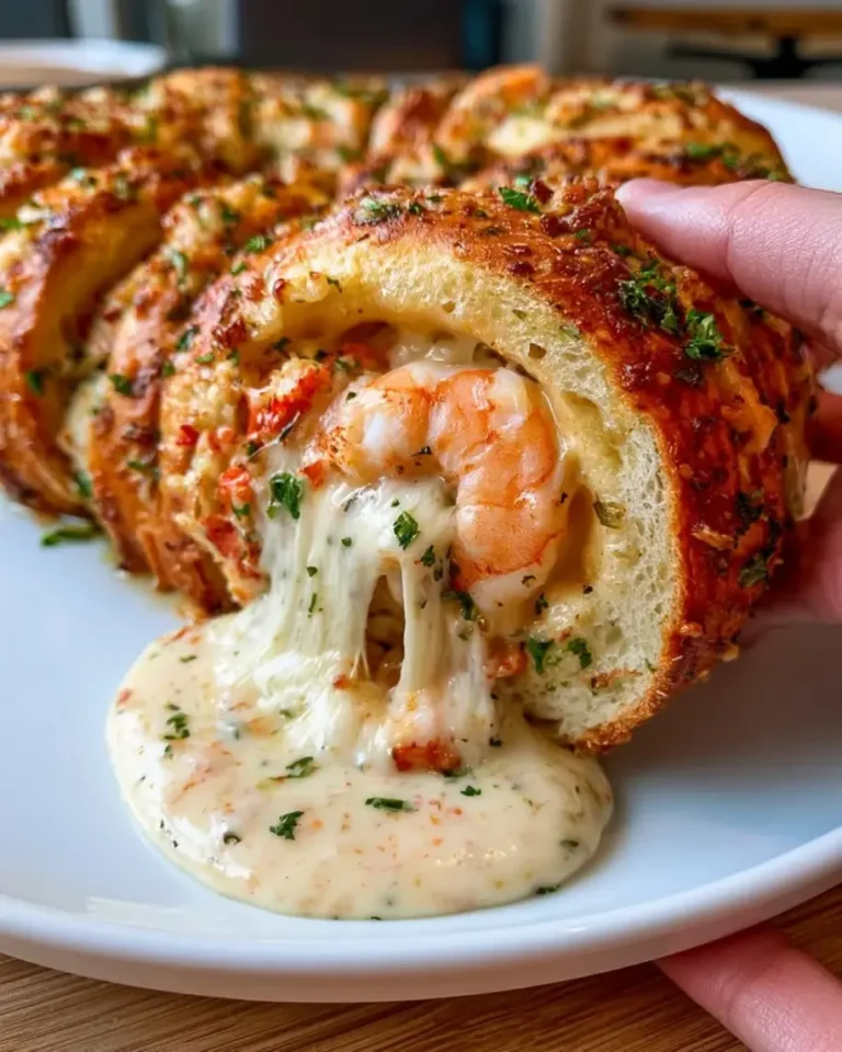Irresistible Cheesy Seafood Stuffed Bread Roll