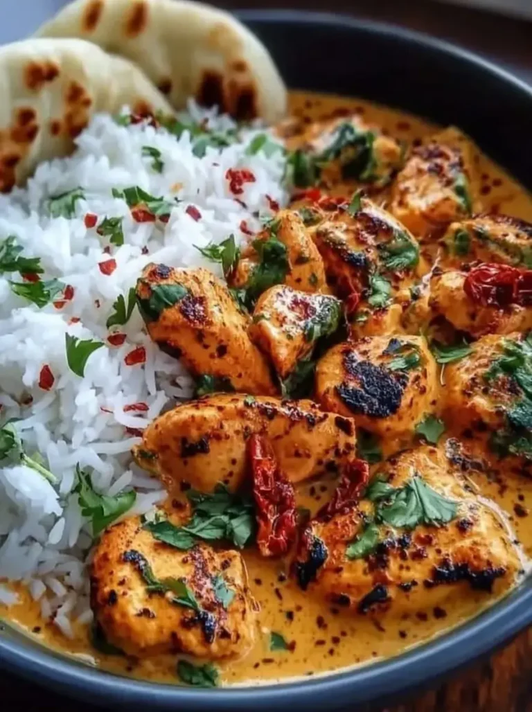 Creamy Coconut Curry Spinach Chicken Dinner Recipe