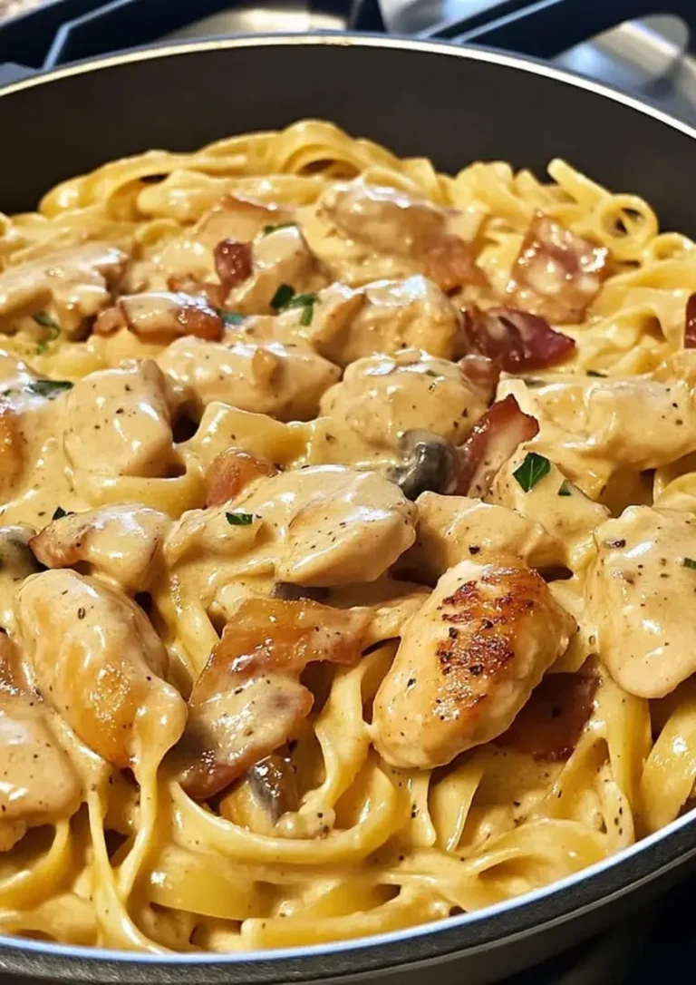 Golden Honey Garlic Chicken Bacon Pasta
