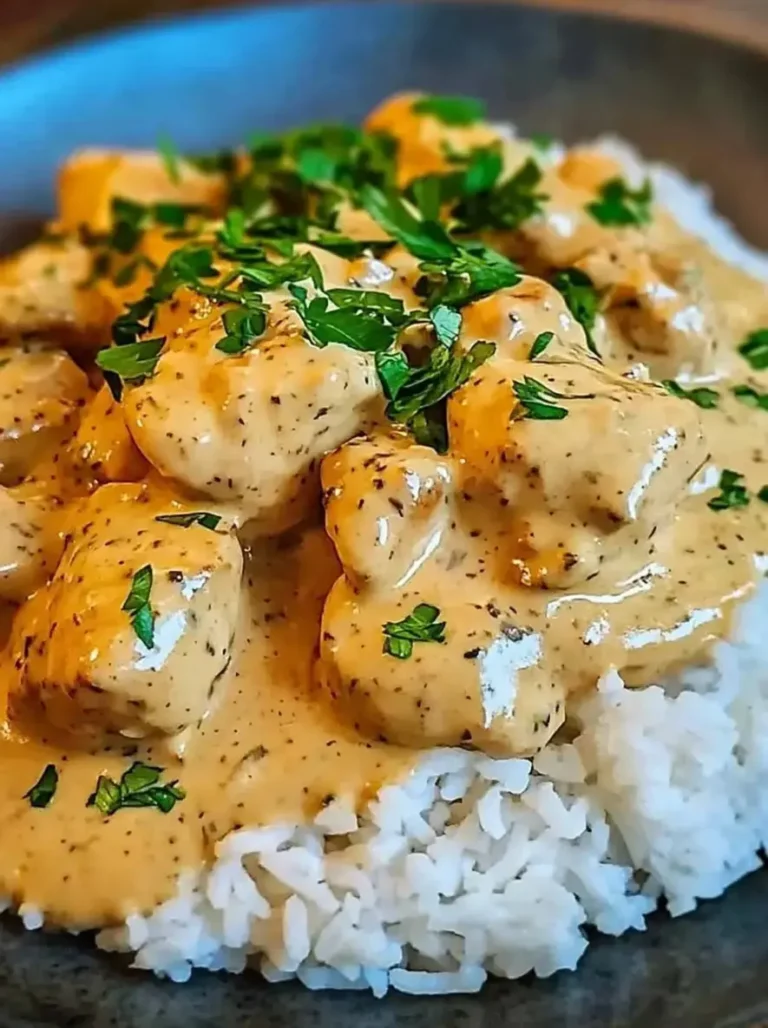 One-Pan Creamy Herb Chicken over Rice in 35 Minutes
