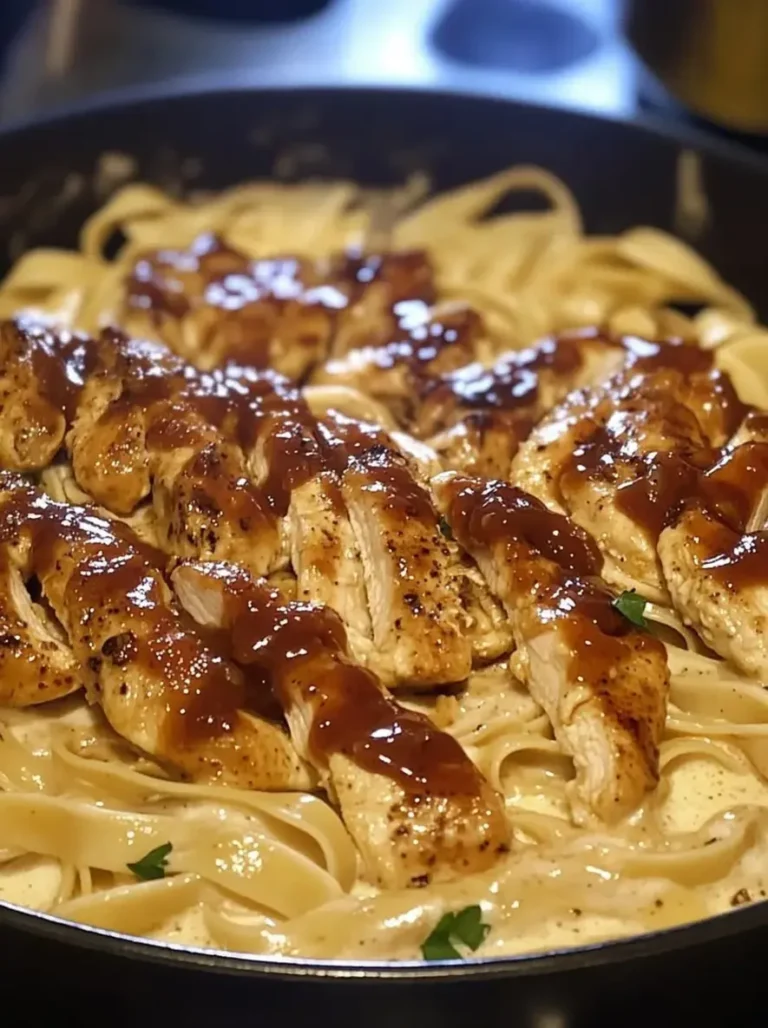 Creamy One-Pan Sweet & Smoky Chicken Bacon Alfredo