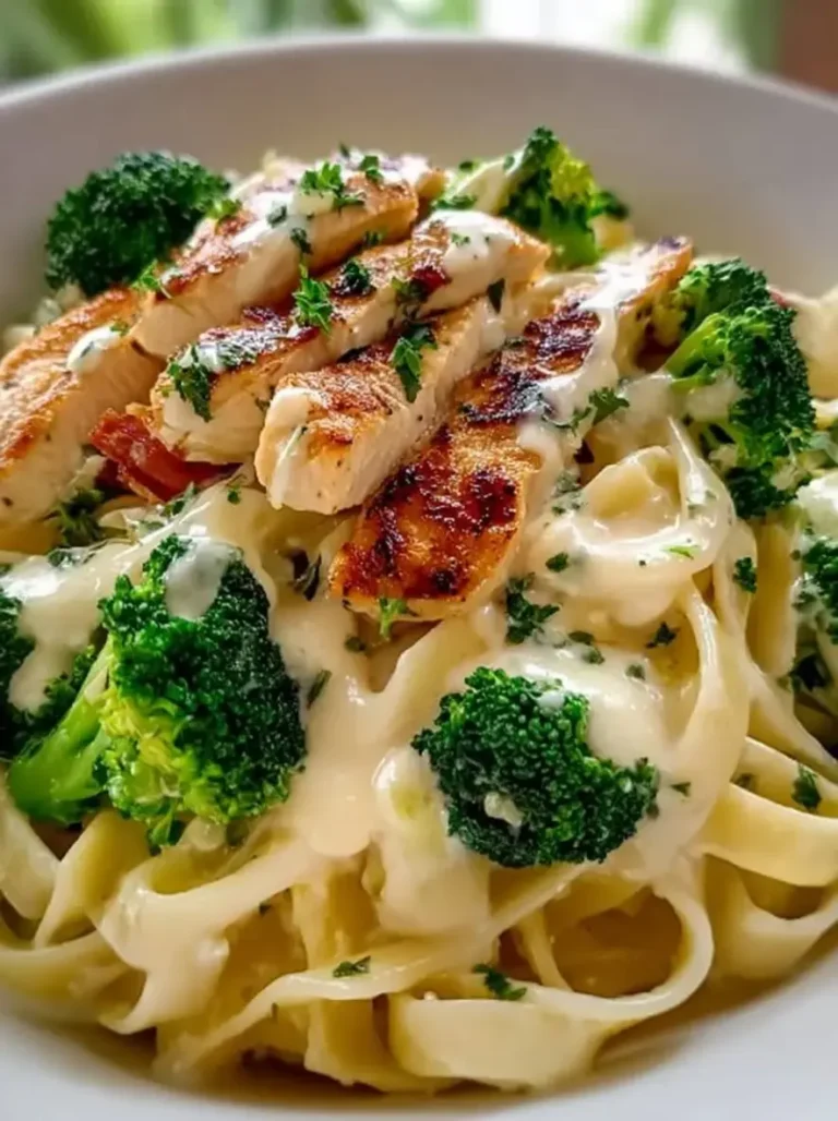 Creamy Garlic Parmesan Chicken Bacon Alfredo Fettuccine