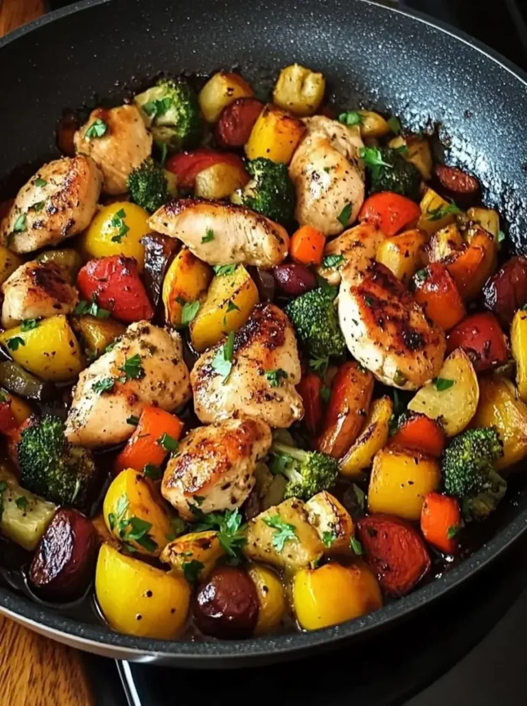 Easy One-Pan Balsamic Glazed Chicken with Vegetables