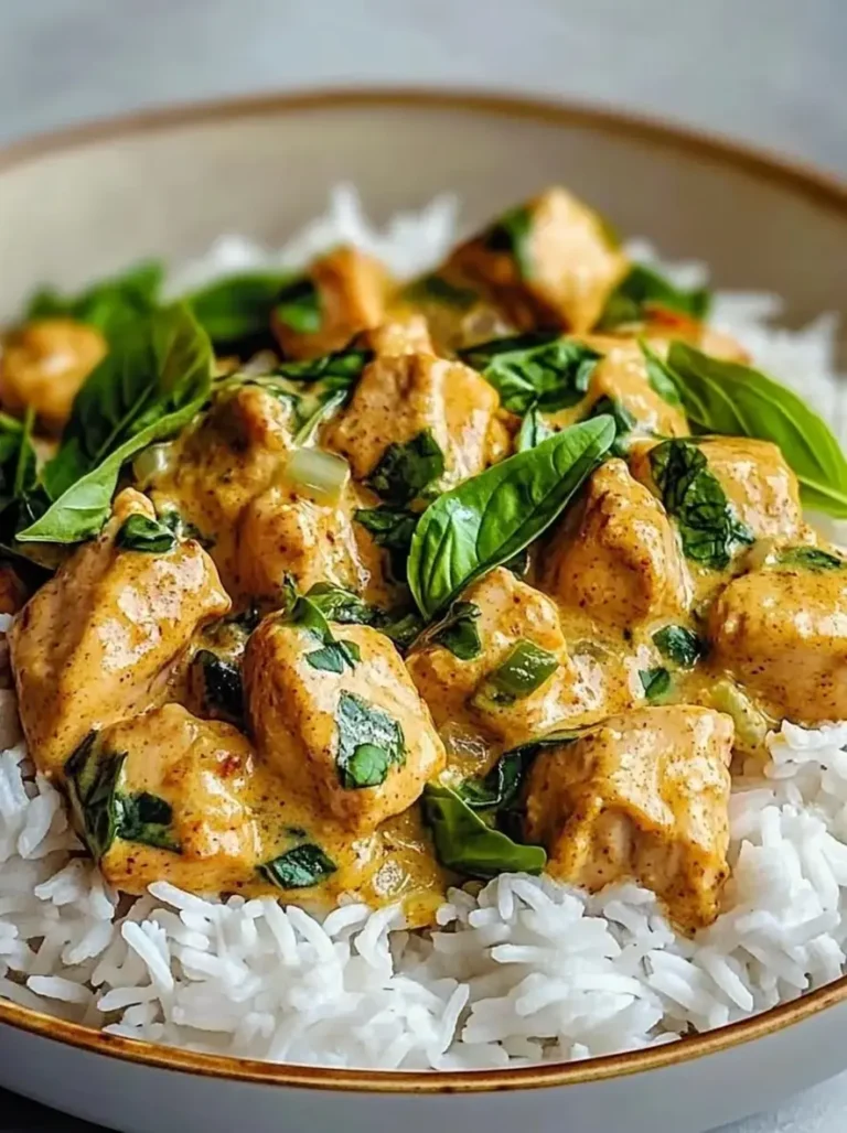 Creamy Spiced Coconut Basil Chicken Ready in 40 Minutes