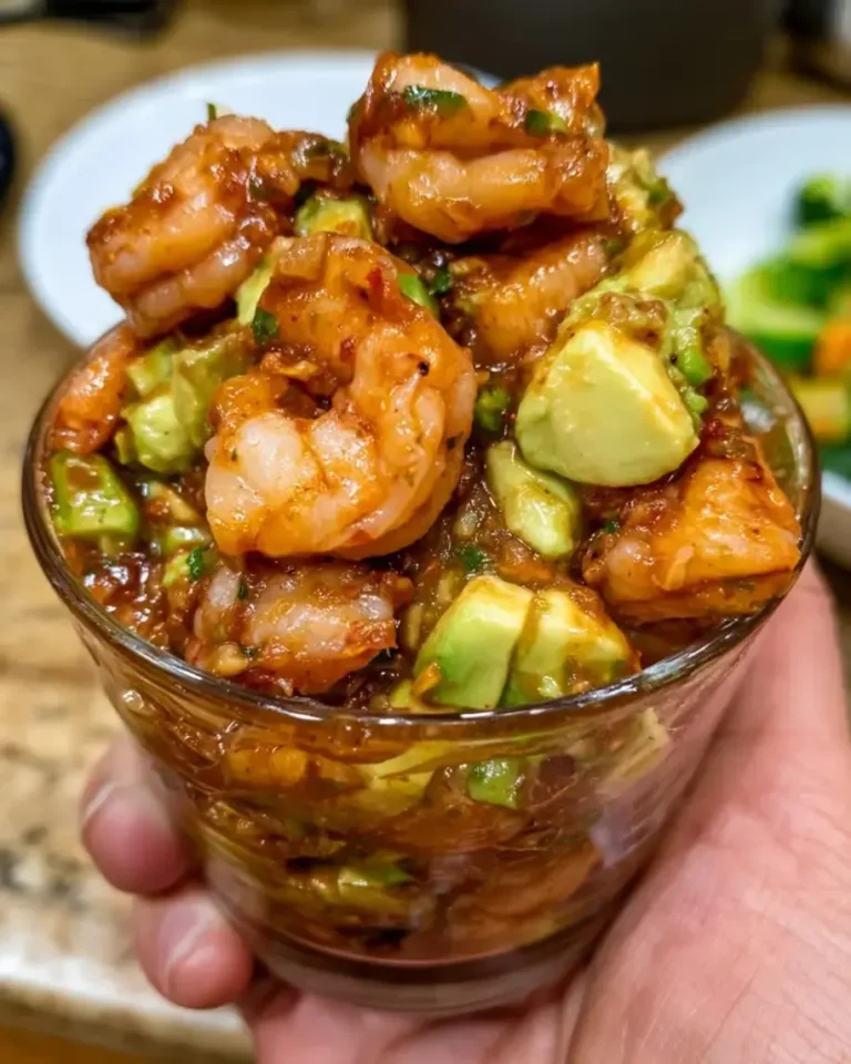 Bold Spicy Shrimp Avocado Cocktail Cups Appetizer