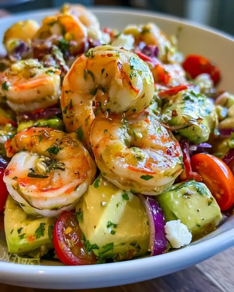 Mexican Shrimp Avocado Salad with Thick Lime Dressing