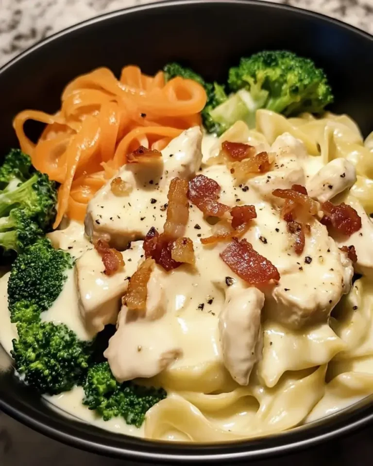 Ultimate Garlic Butter Chicken Bacon Broccoli Alfredo