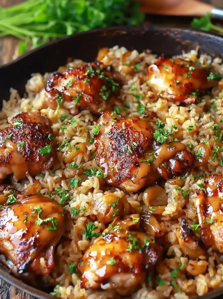 One-Skillet Hibachi Chicken & Garlic Fried Rice