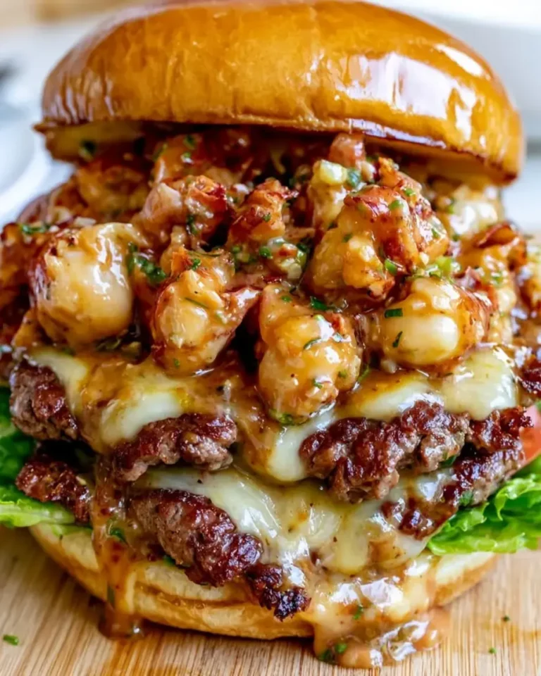 Ultimate Garlic Butter Lobster Smash Burger Recipe