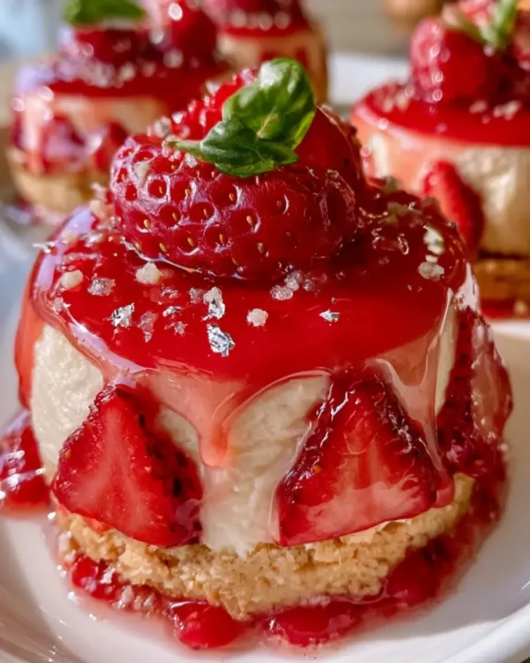 Showstopper Strawberry Basil Mirror Glaze Domes Recipe