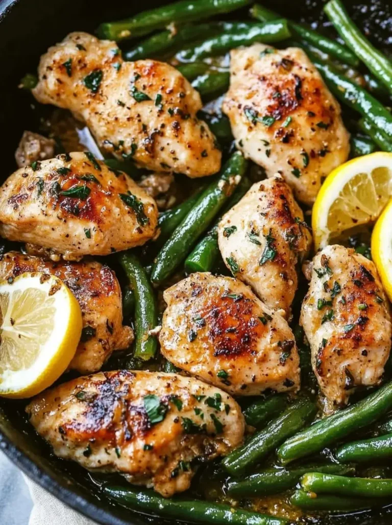One-Pan Lemon Garlic Butter Chicken with Green Beans