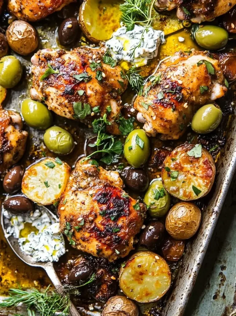 Juicy Mediterranean Sheet Pan Lemon Balsamic Chicken