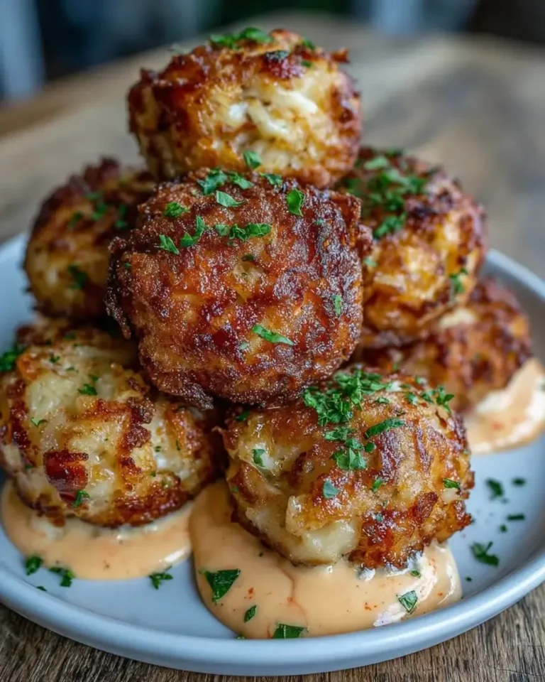 Crispy Cajun Seafood Boil Balls with Spicy Remoulade