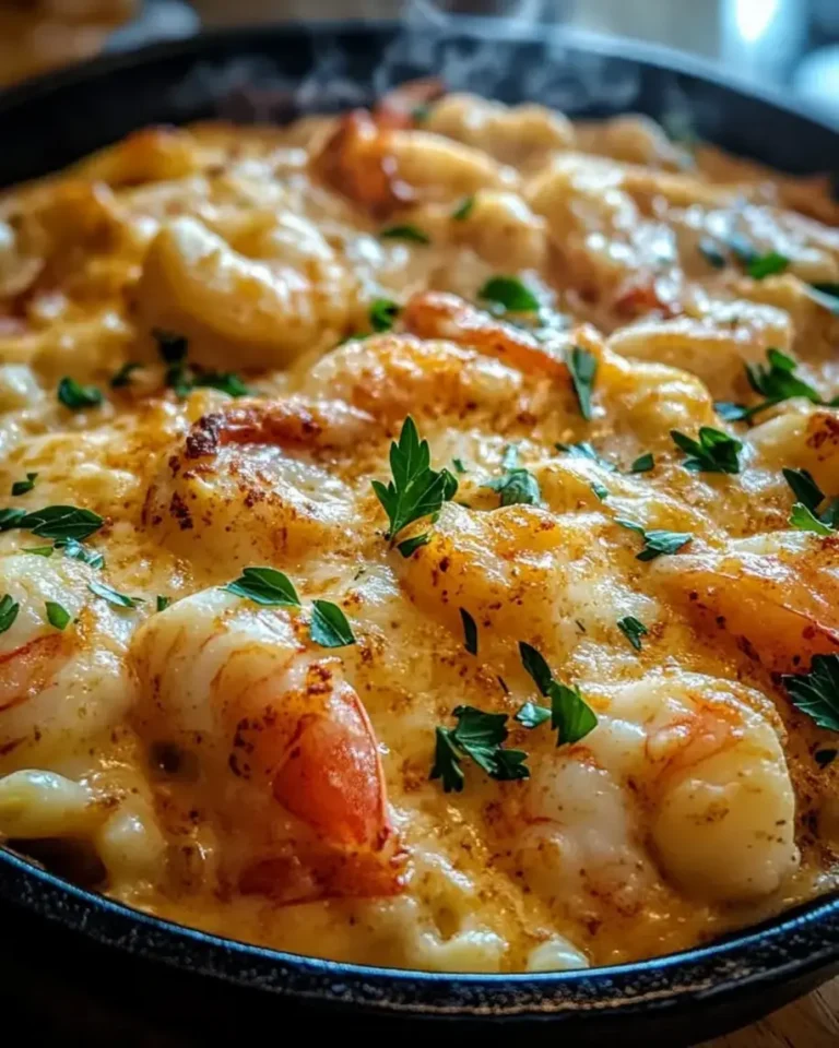Creamy Cajun Seafood Mac and Cheese with Lobster & Shrimp