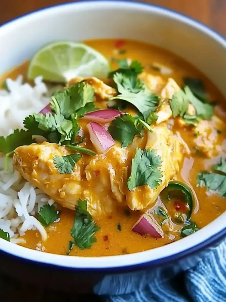 Slow-Simmered Thai Coconut Curry Chicken in One Pot